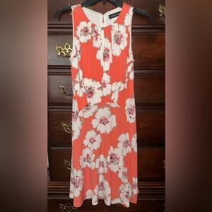 Ivanka Trump Coral Floral Maxi Dress
